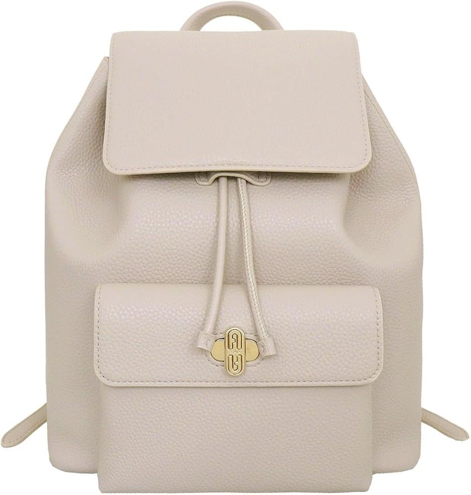 FURLA ダナエ ペルラ ミニリュック レザー グレージュ ゴールド金具